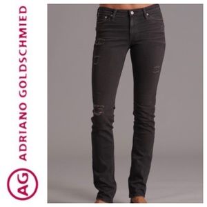 NWOT AG Adriano Goldschmied distressed denim 27